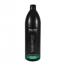 Купить продукцию Шампунь для всех типов волос с ароматом ментола Kapous, 1 литр в интернет-магазине Kapous-Center.ru 