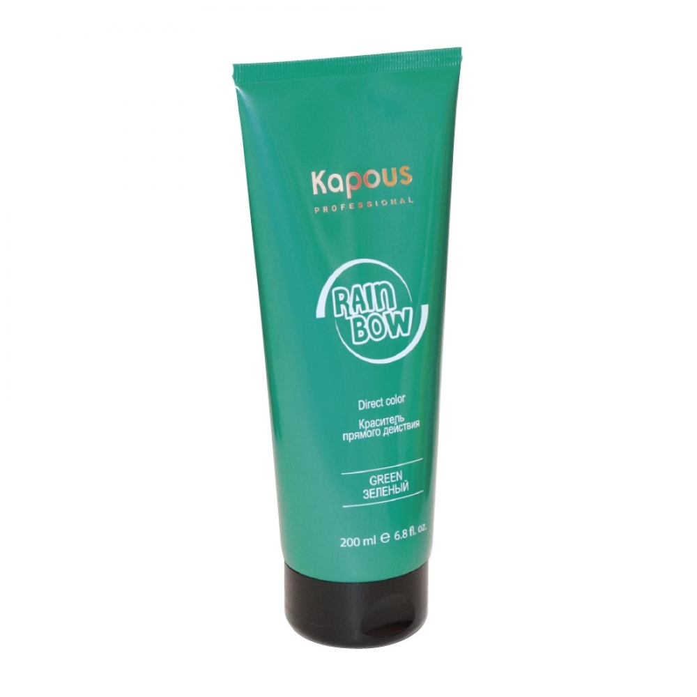 Купить продукцию Краситель прямого действия для волос «Rainbow», Зеленый, 200 мл в интернет-магазине Kapous-Center.ru 
