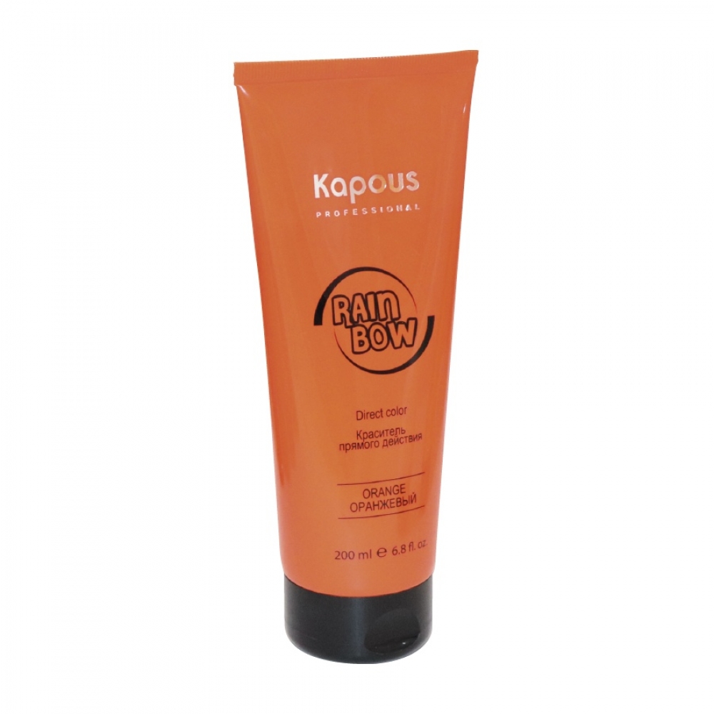 Купить продукцию Краситель прямого действия для волос «Rainbow», Оранжевый, 200 мл в интернет-магазине Kapous-Center.ru 