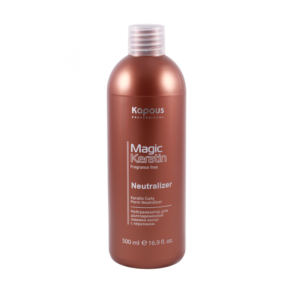 Купить продукцию Нейтрализатор для долговременной завивки волос с кератином серии “Magic Keratin” Kapous, 500 мл в интернет-магазине Kapous-Center.ru 