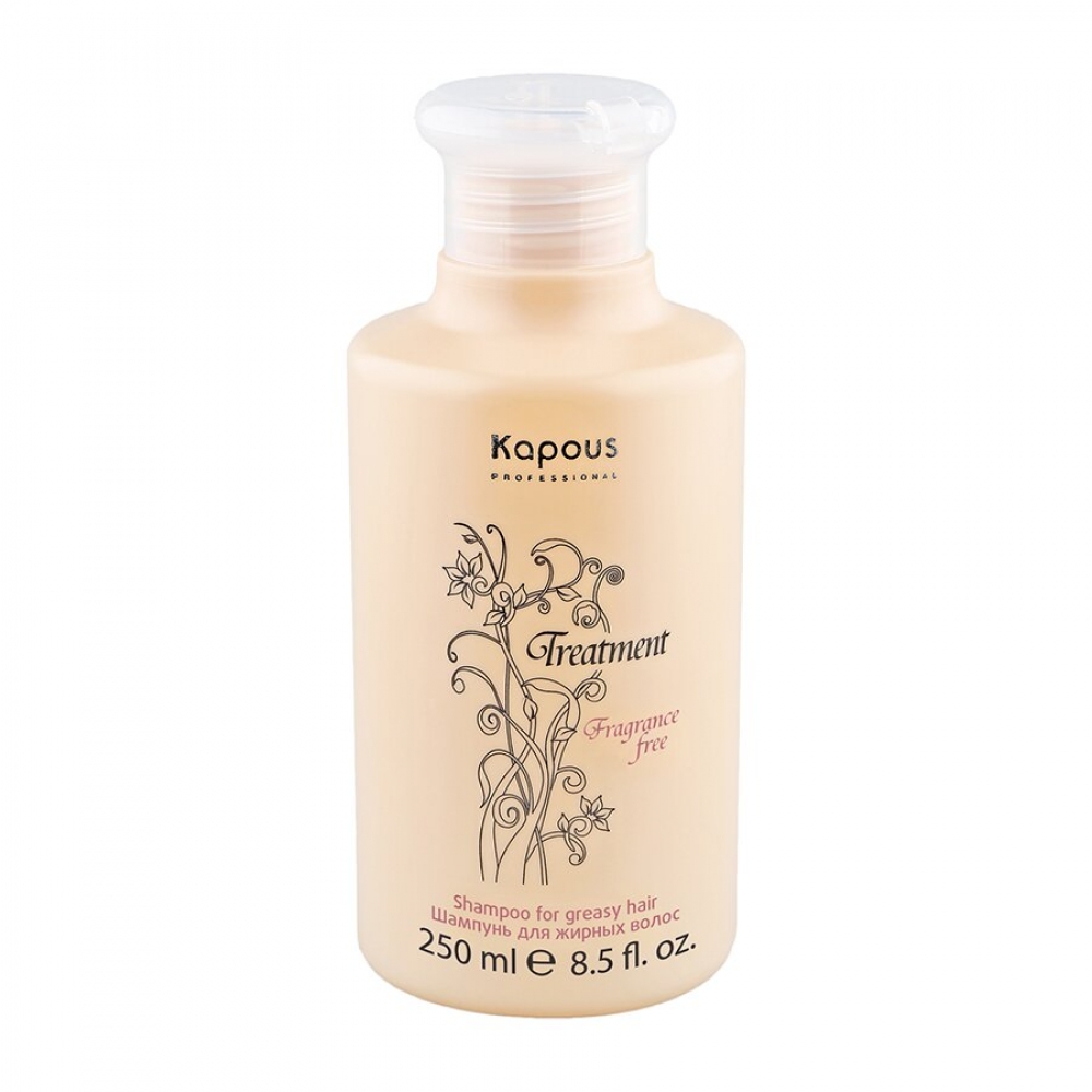 Купить продукцию Шампунь для жирных волос Kapous "Treatment", 250 мл. в интернет-магазине Kapous-Center.ru 